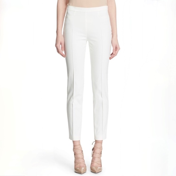 AKRIS Punto White Melissa Trousers US8 New With Tags Retail USD 795.00 - Picture 1 of 9